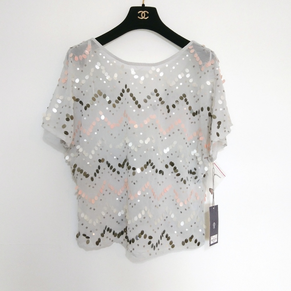 NWT Jennifer Lopez Sequin Top